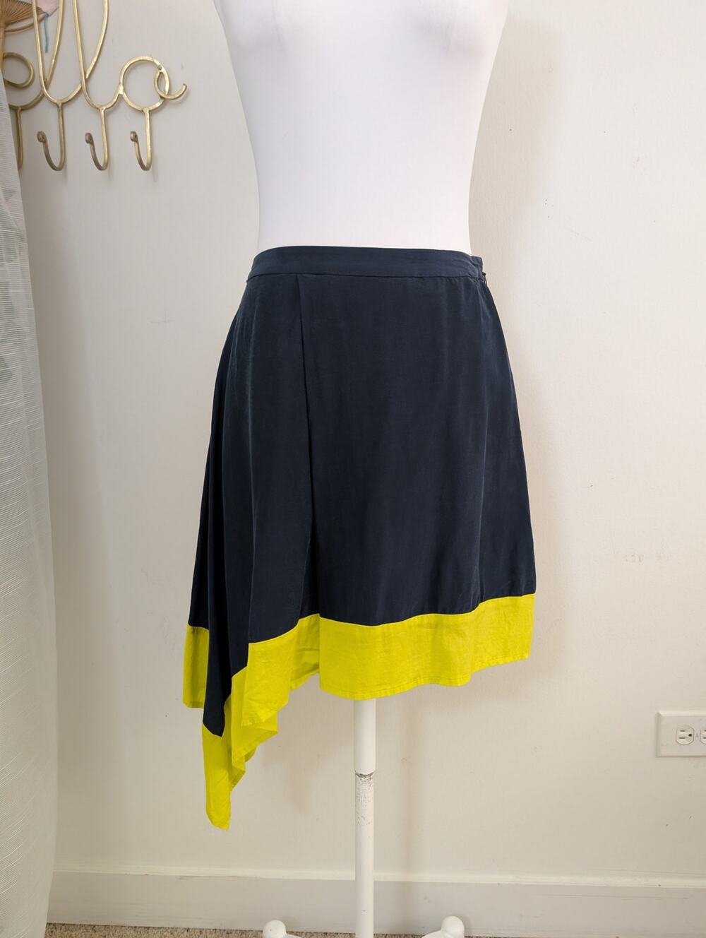trouve silk blend skirt